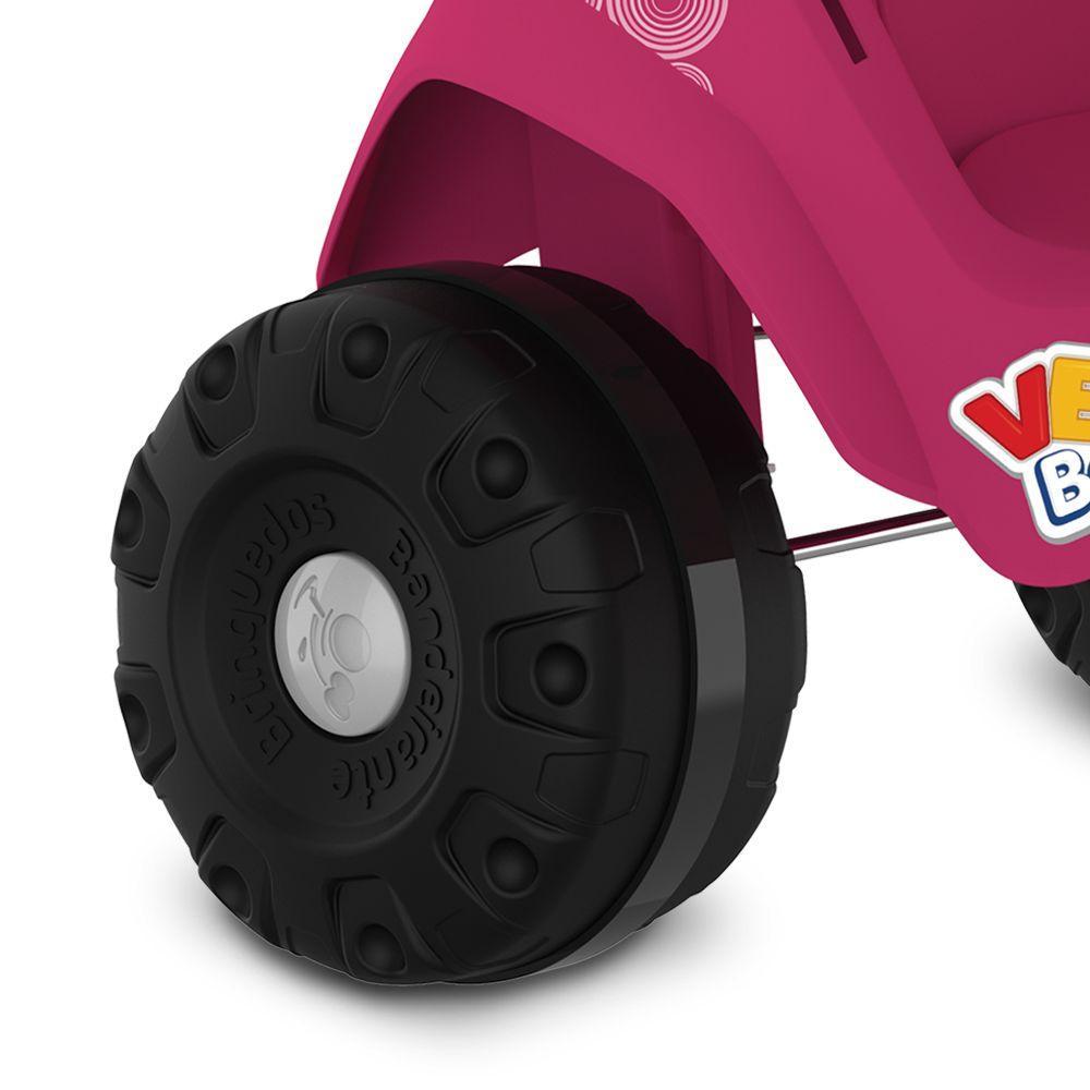 Velobaby Reclinável com Capota Passeio Rosa - Bandeirante - 8
