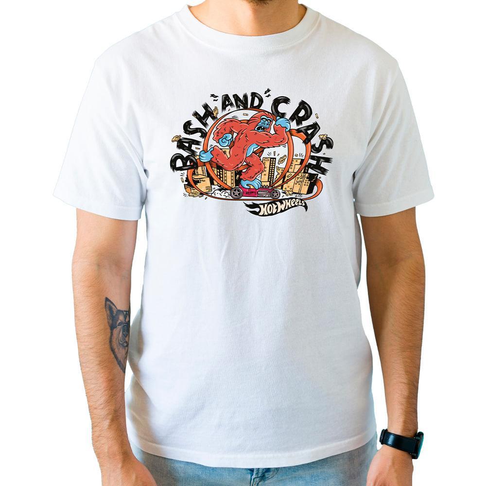 Camiseta Hot Wheels Branco G - Fun Divirta-se - 3