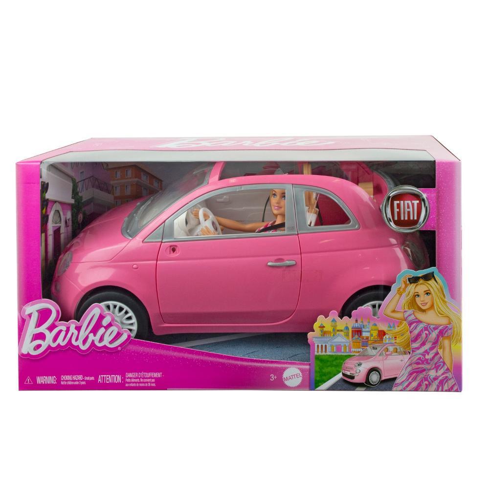Barbie Veículo Para Boneca Fiat Rosa - Mattel - 6