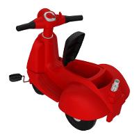 Triciclo Banderetta Passeio Pedal Vermelho - Bandeirante