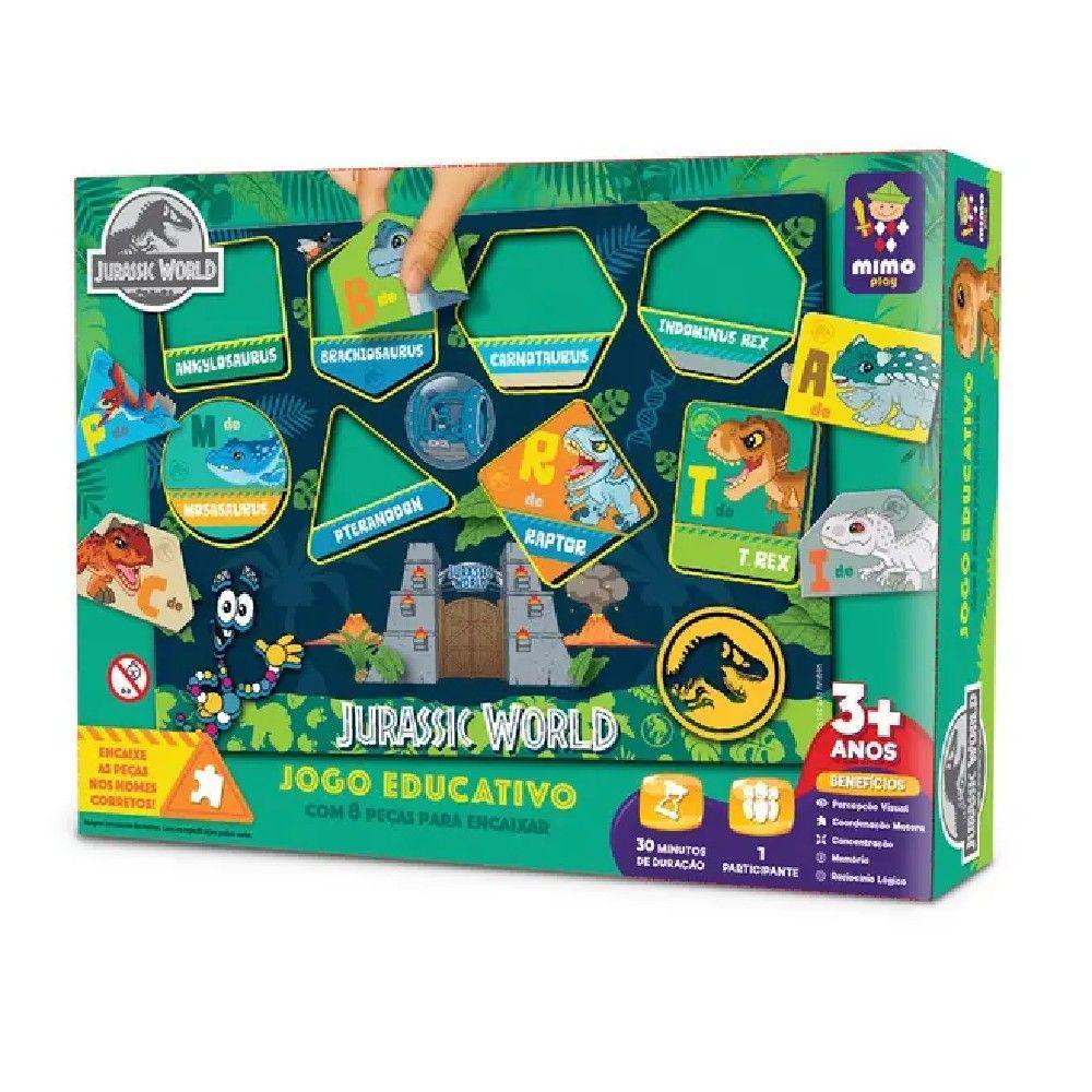 Jogo Educativo Encaixe as Formas Jurassic - Mimo - 1