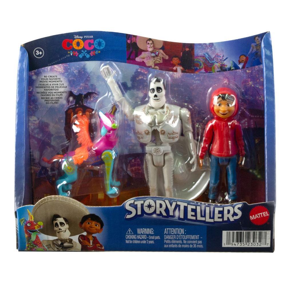 Disney Pixar Storytellers Coco Pacote com 3 - Mattel - 10