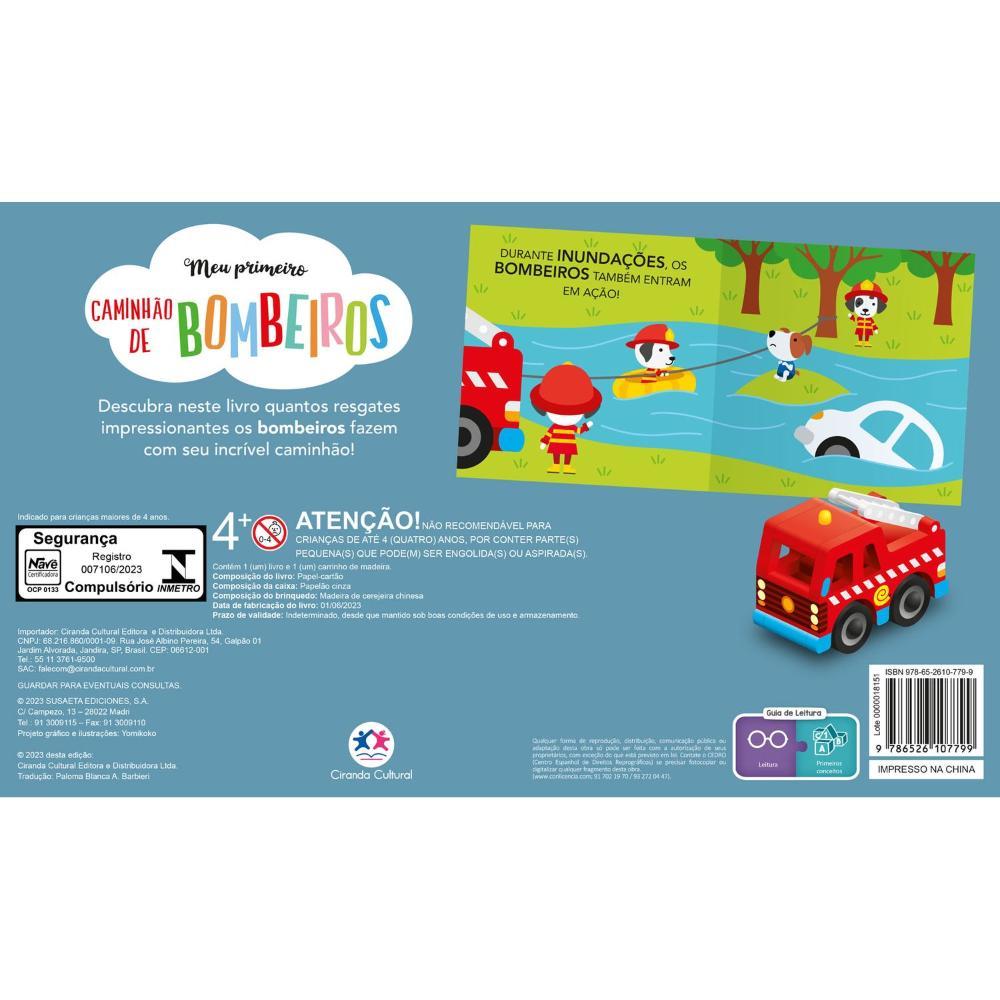 Livro Meu Primeiro Caminhão de Bombeiros - Ciranda Cultural - 2