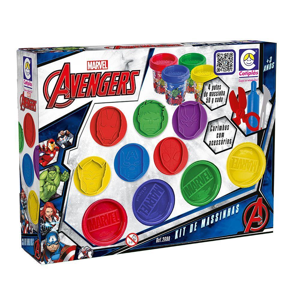 Kit Massinha Avengers Carimbo - Cotiplás - 1