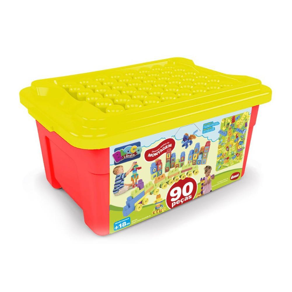 Super Caixa Divertida III Blocolândia 90 Peças - Dismat - 1