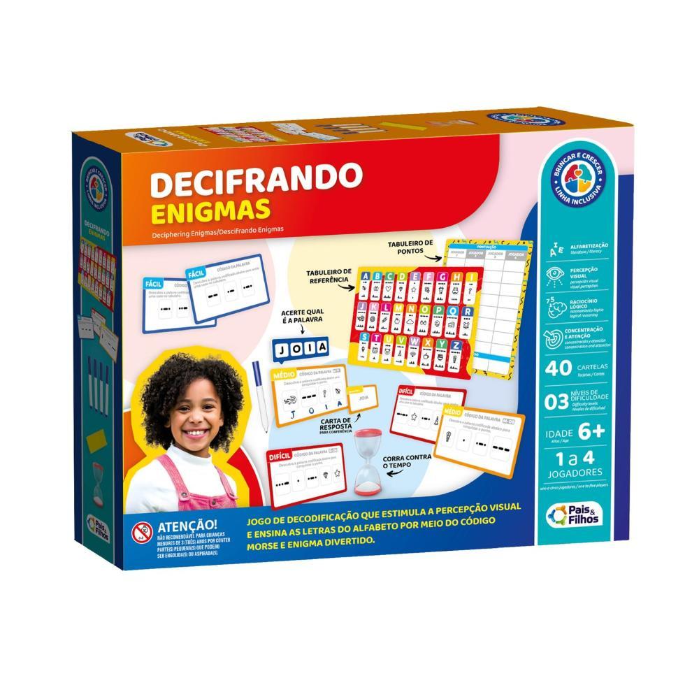 Jogo Decifrando Enigmas - Pais e Filhos - 1