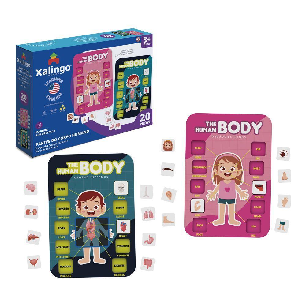Jogo Aprendendo Inglês Partes do Corpo Humano - Xalingo - 1