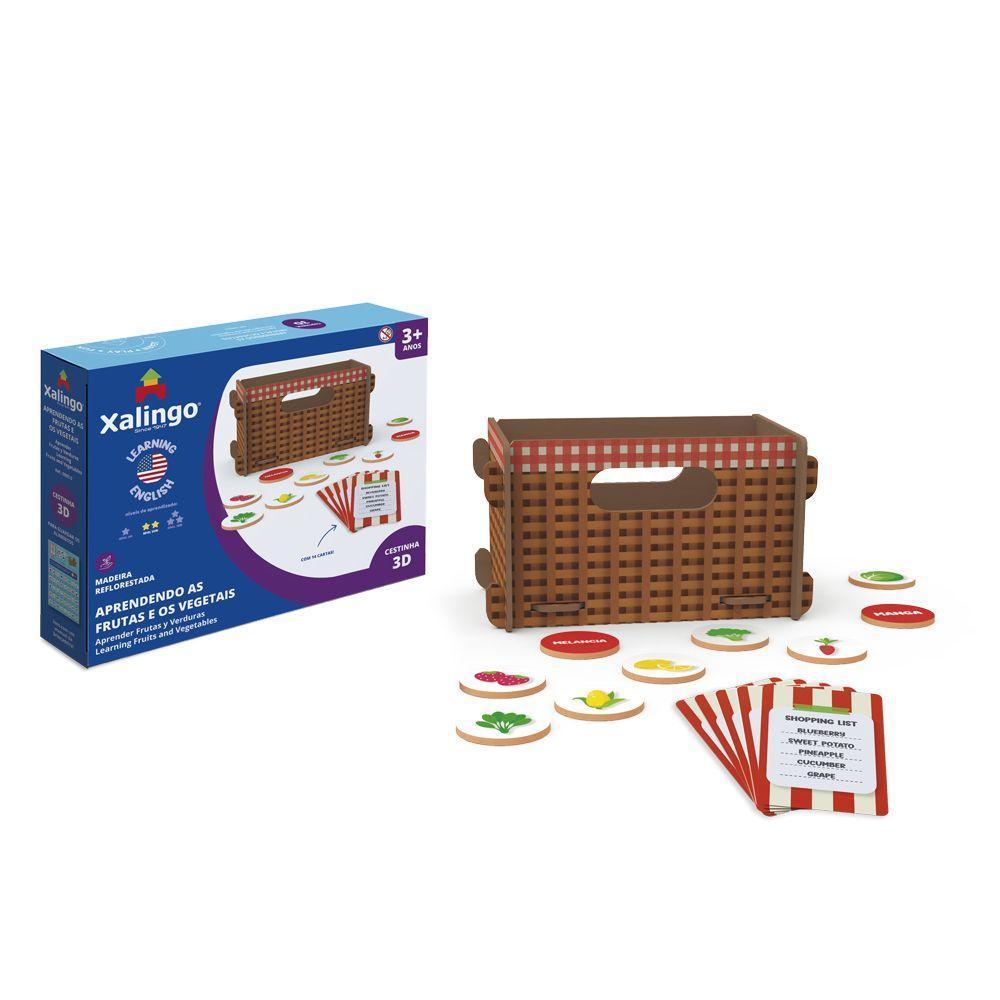 Jogo Aprendendo Inglês Frutas e Vegetais - Xalingo - 2