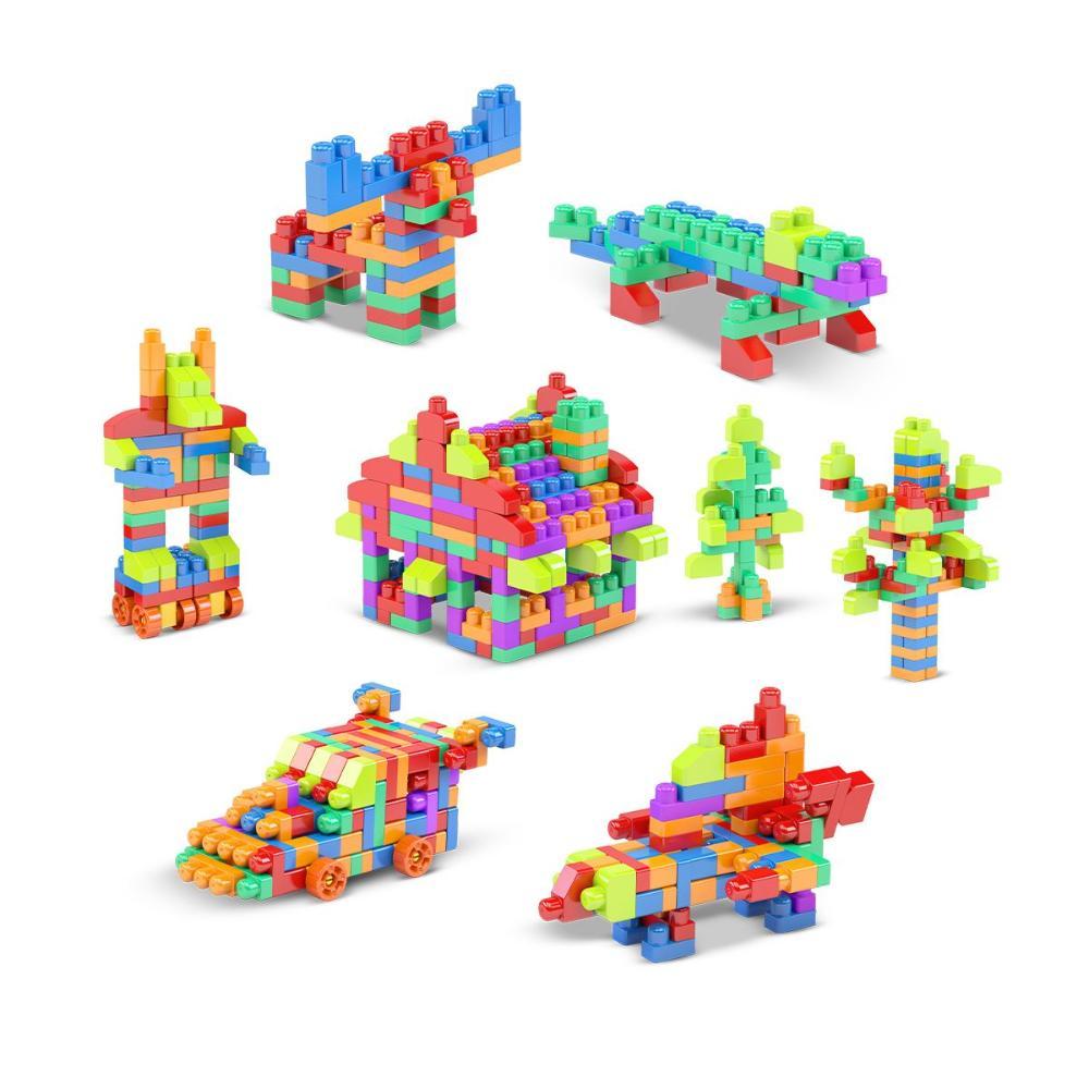 Sacola Construção Blocolândia Click 440 Peças - Dismat - 2