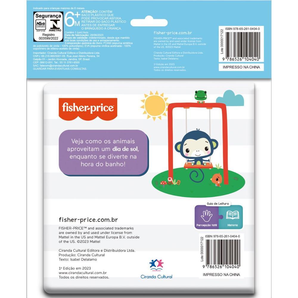 Livro de Banho Fisher-Price Dia de Sol - Ciranda Cultural - 3