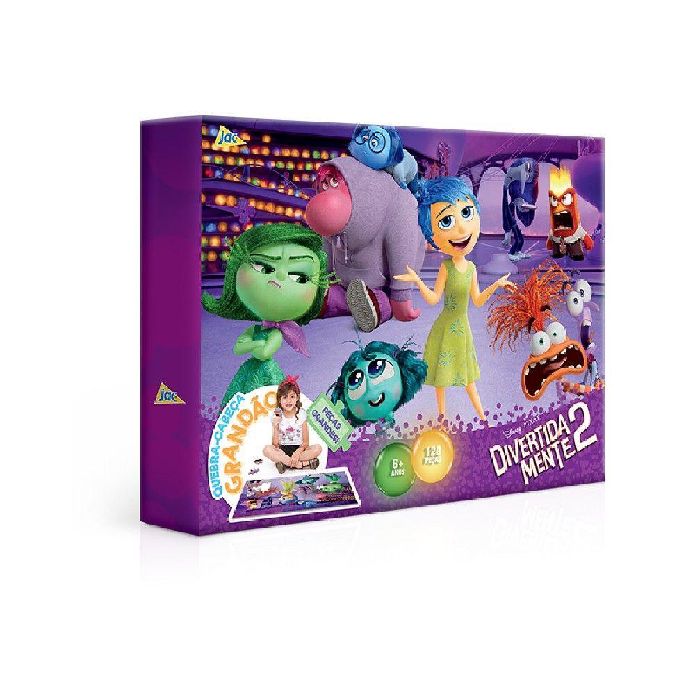 Quebra-Cabeça Divertida Mente 2 Grandão 120 Peças - Toyster - 1