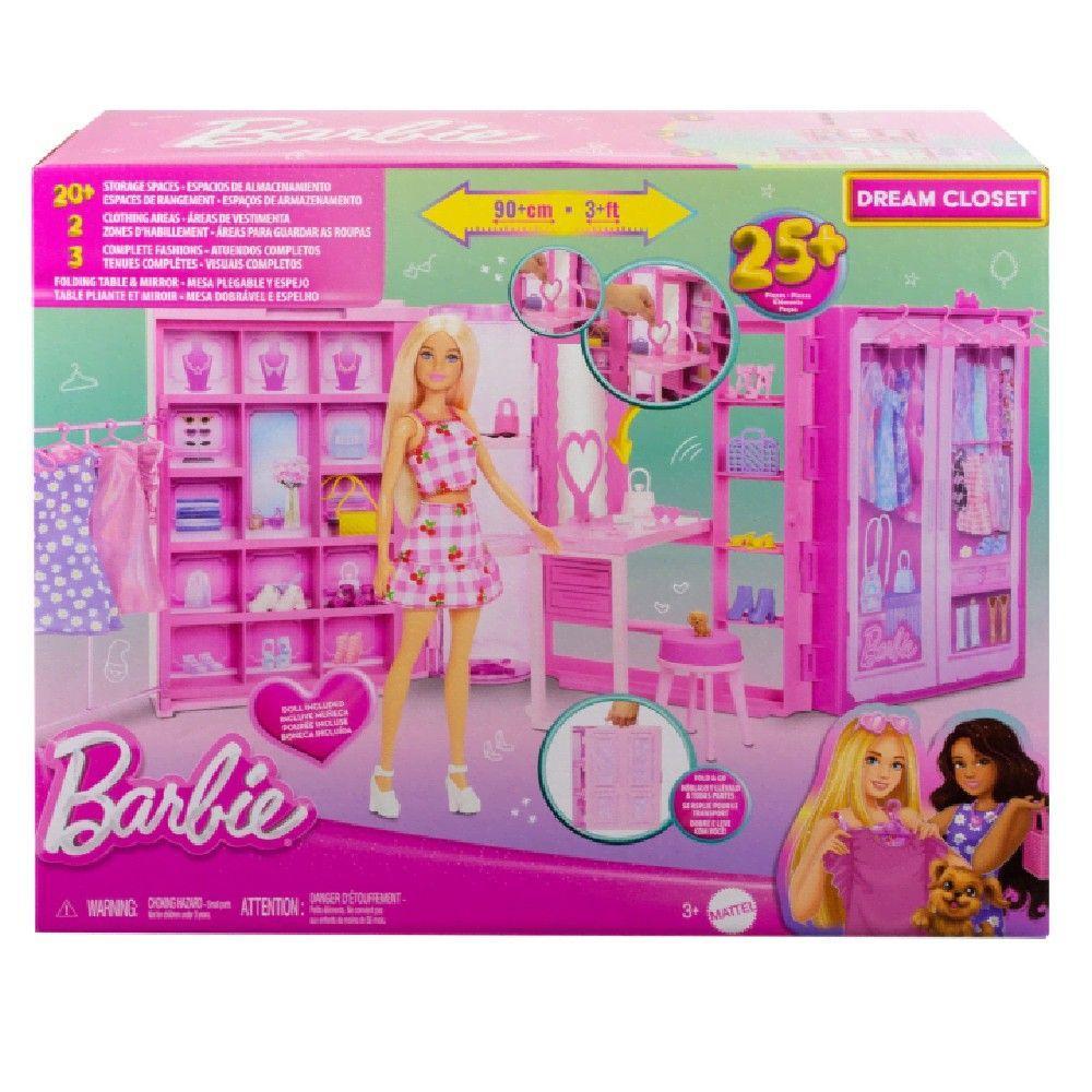 Barbie Armário dos Sonhos com Acessórios e Boneca - Mattel - 6