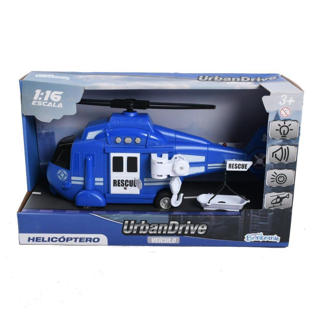 Helicóptero Resgate com Luzes e Sons - Brinkzania - 2