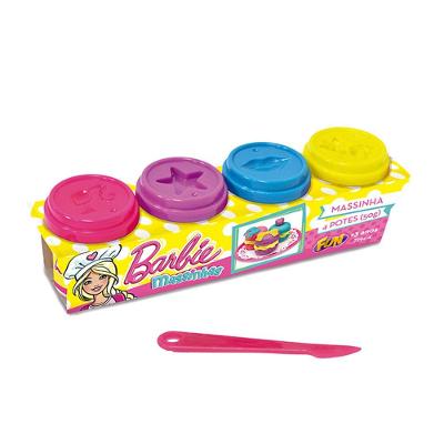 Barbie Conjunto  Massinha com 4 Potes 50g - Fun Divirta-Se