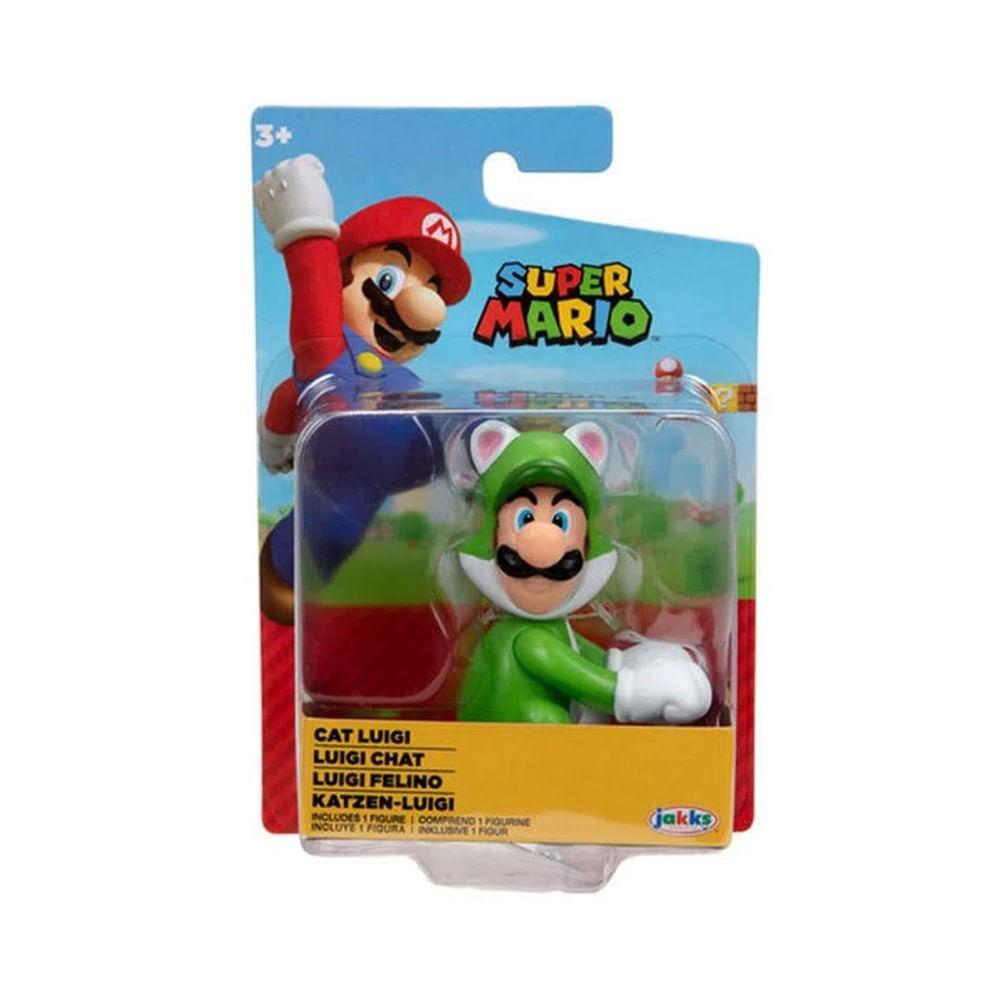 Super Mario Mini Boneco Colecionável Luigi Felino - Candide - 3
