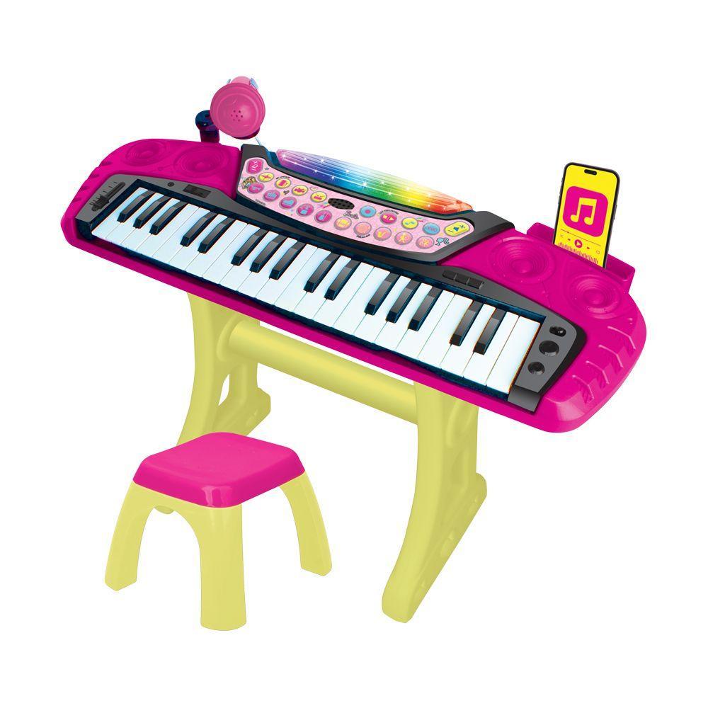 Barbie Teclado com Microfone e Banquinho - Fun Divirta-se - 1