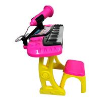 Barbie Teclado com Microfone e Banquinho - Fun Divirta-se - 5