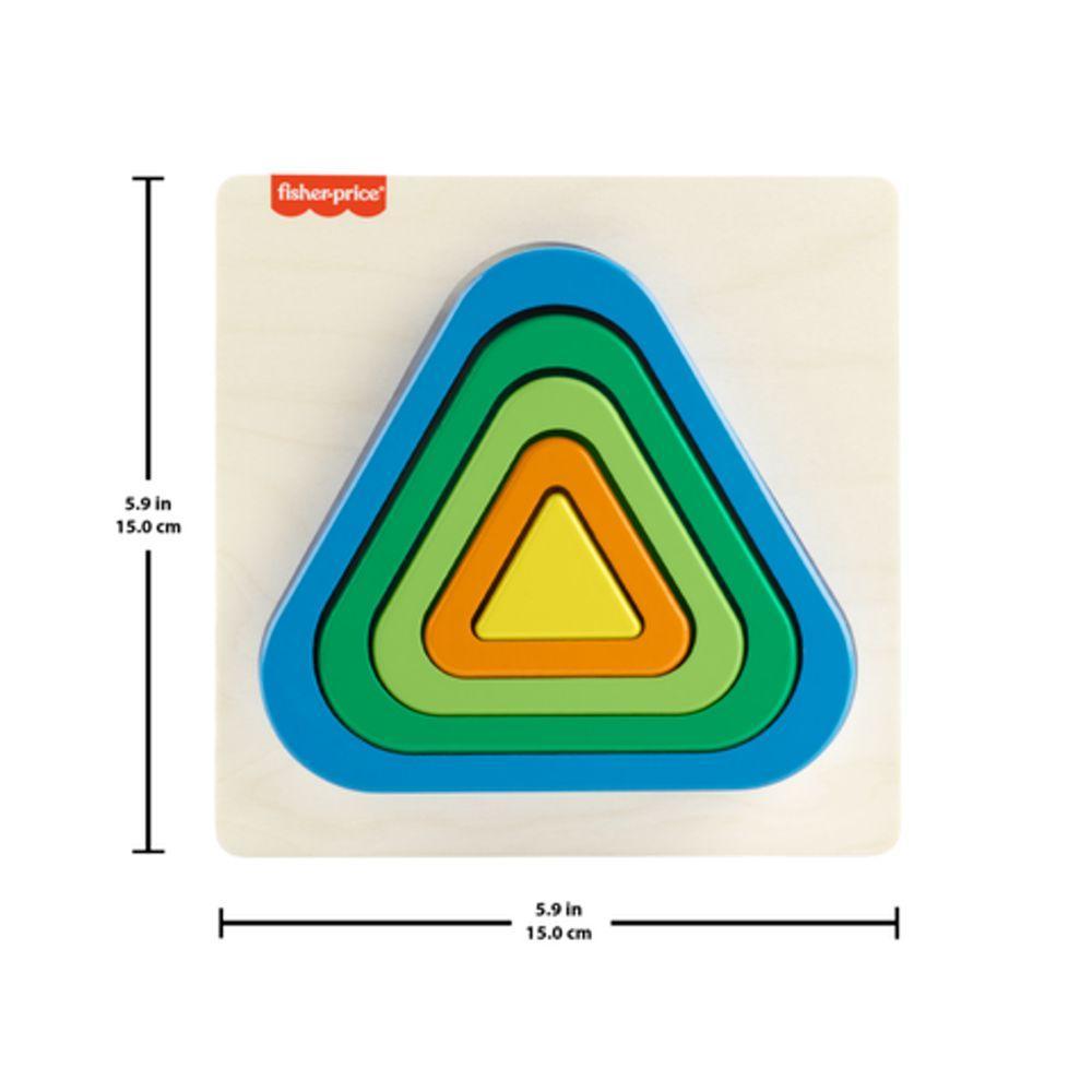 Fisher-Price Mini Quebra-Cabeça Arco-Íris Triângulo - Mattel - 4