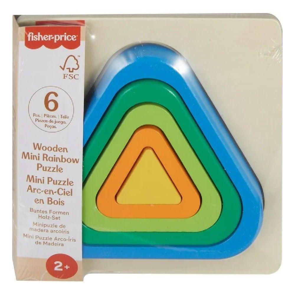Fisher-Price Mini Quebra-Cabeça Arco-Íris Triângulo - Mattel - 5