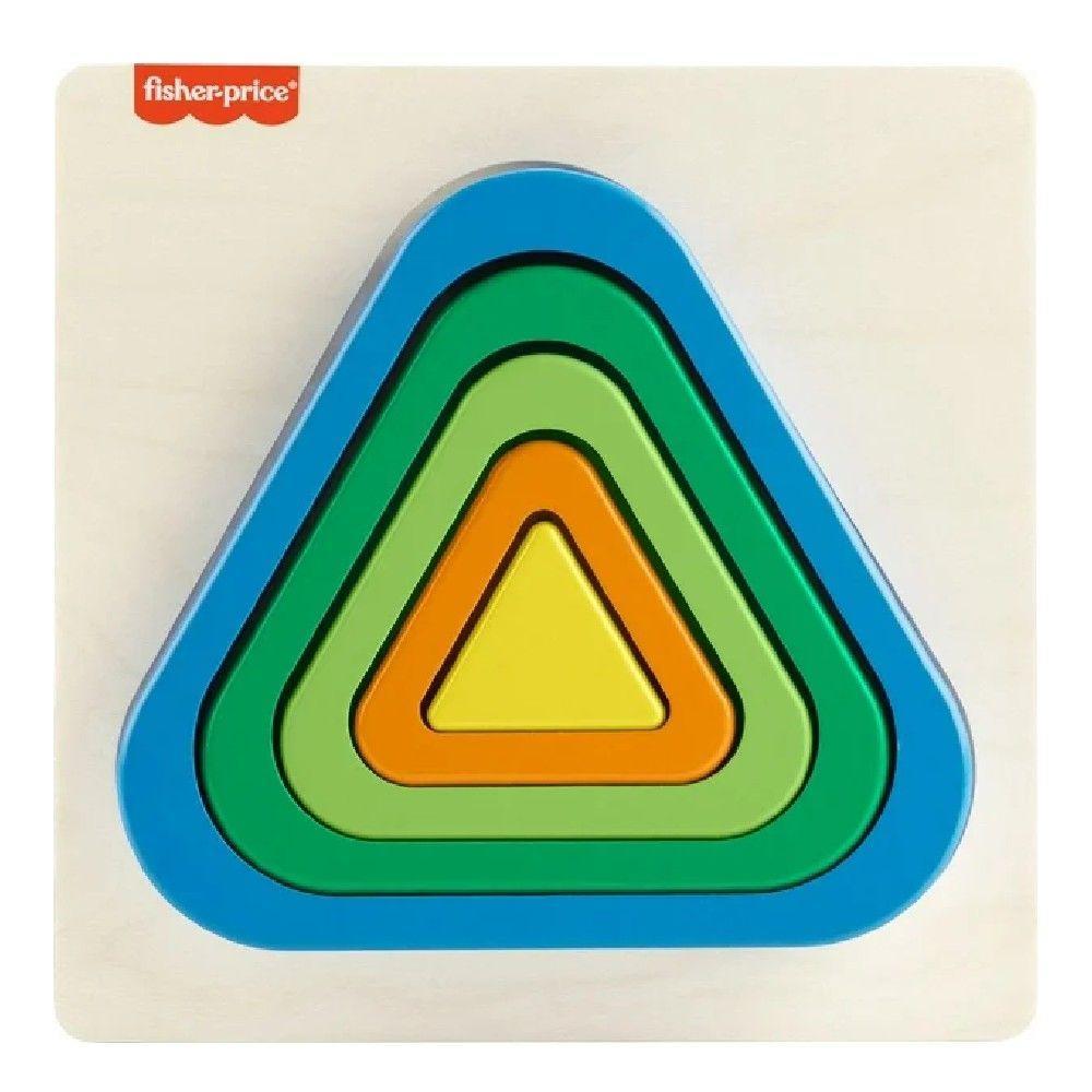 Fisher-Price Mini Quebra-Cabeça Arco-Íris Triângulo - Mattel - 6