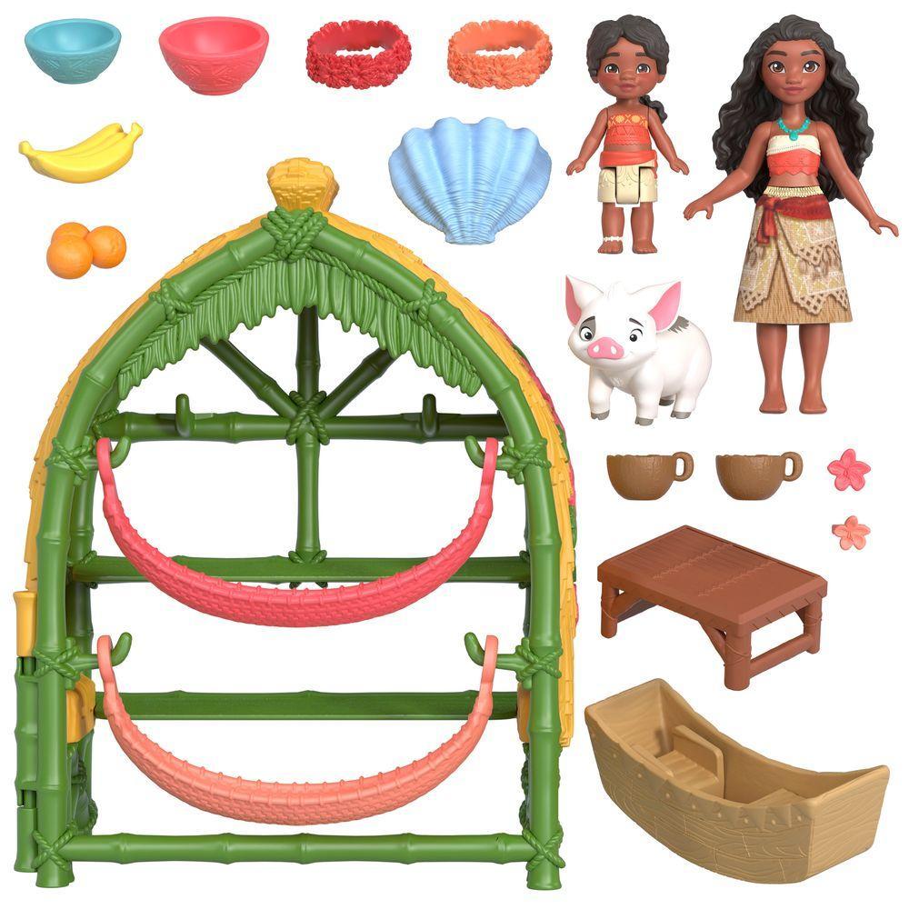 Moana 2 Casa Moana e Simea com Pua e Acessórios - Mattel - 3
