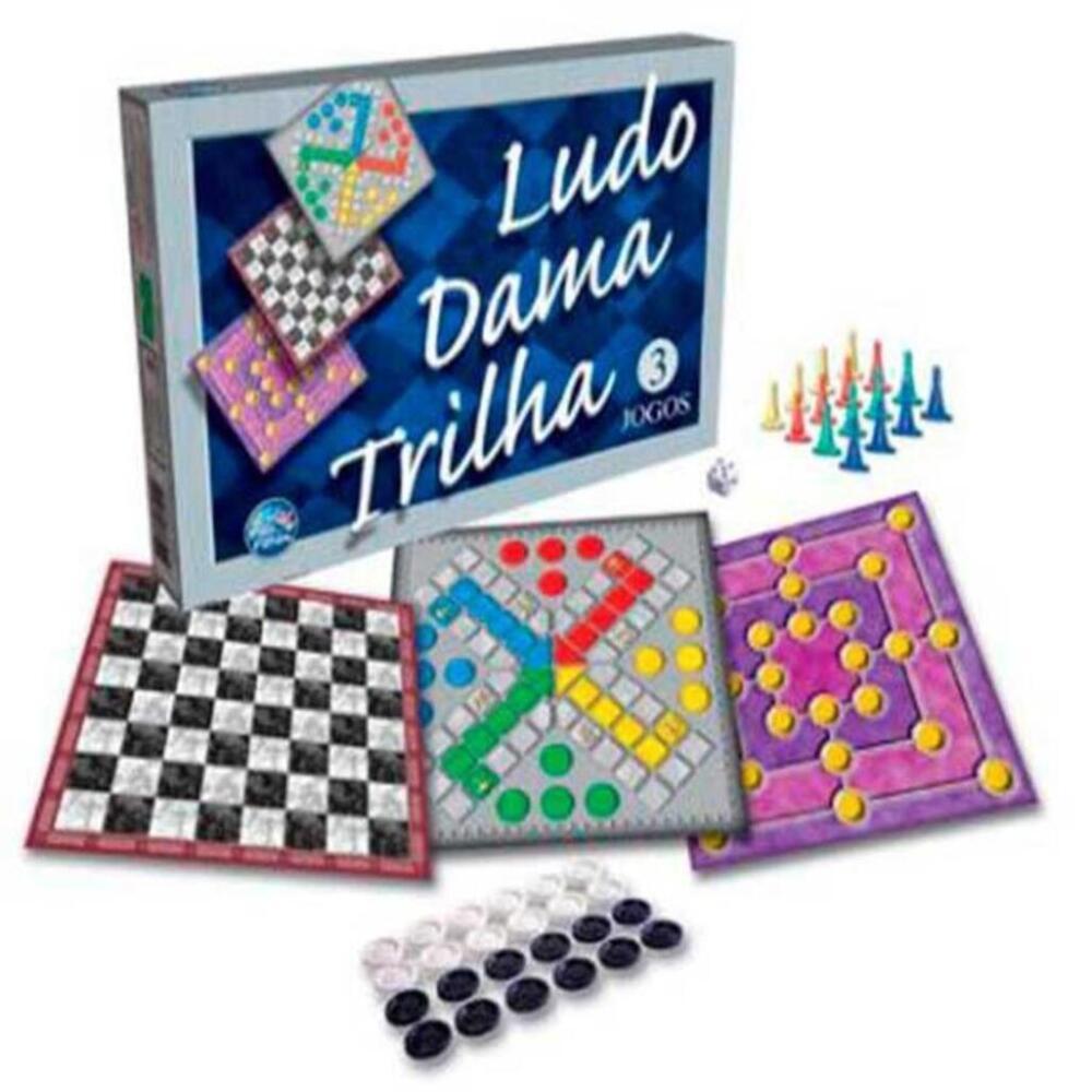 Jogos Ludo, Dama e Trilha - Pais e Filhos - 1