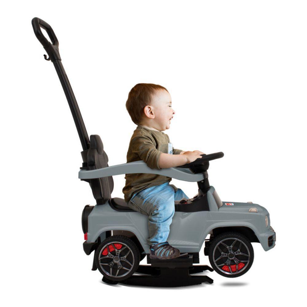 Jipe Elétrico 4 em 1 R/C 6V Cinza - Bandeirante - 4