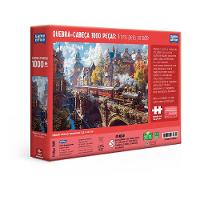 Quebra-Cabeça Trem Pela Cidade 1000 Peças - Toyster - 3