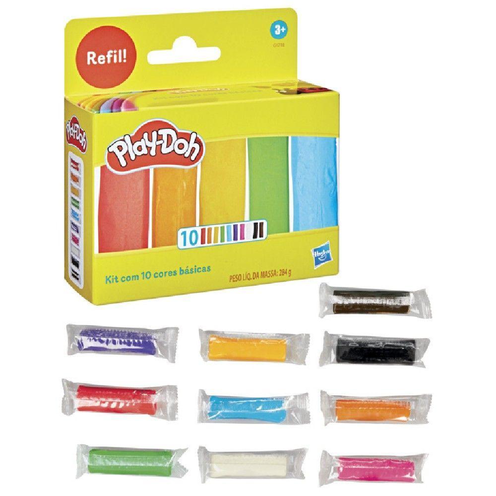 PlayDoh Massa de Modelar Kit com 10 Cores - Hasbro - 1