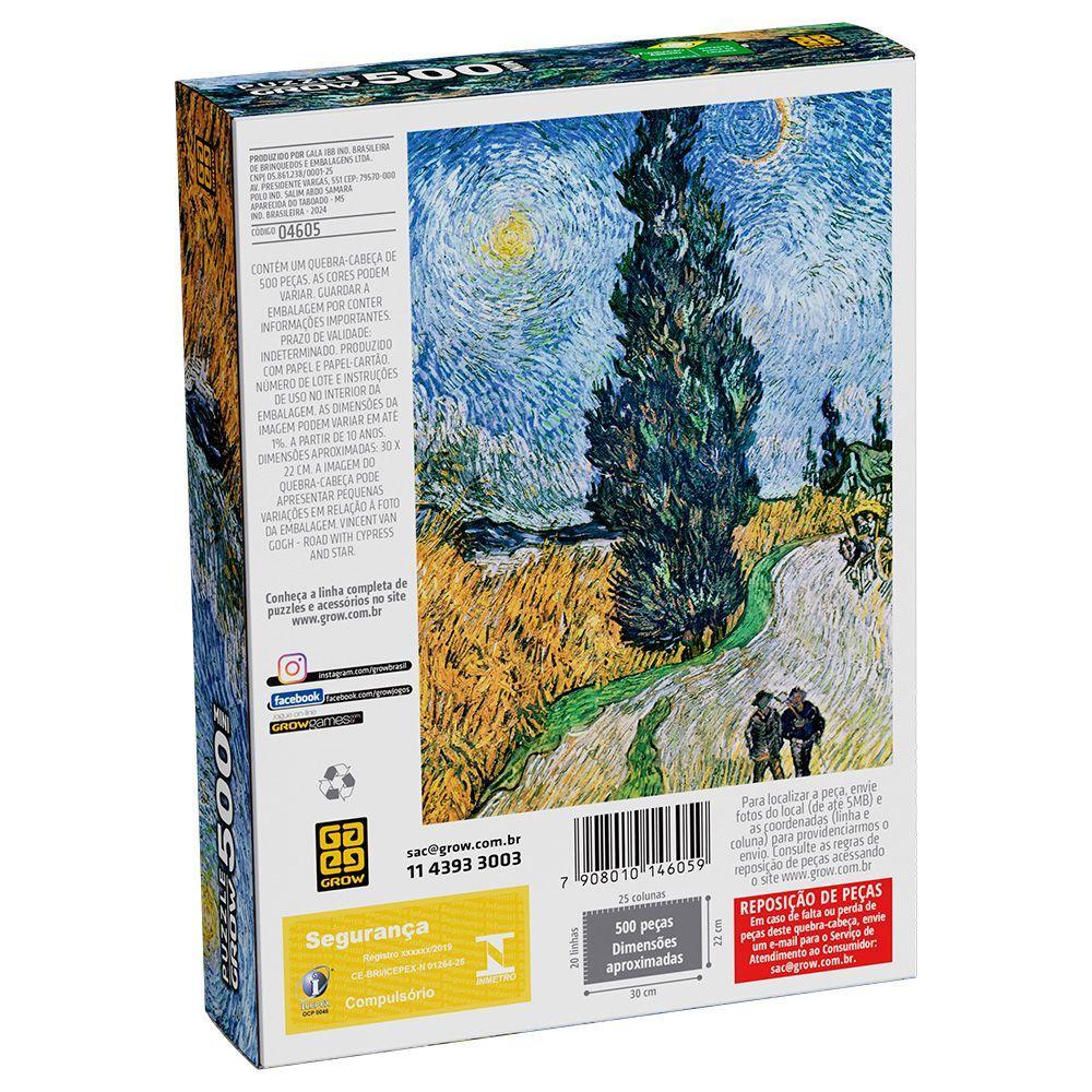 Puzzle 500 Peças Mini Estrada com Cipreste e Estrela - Grow - 3