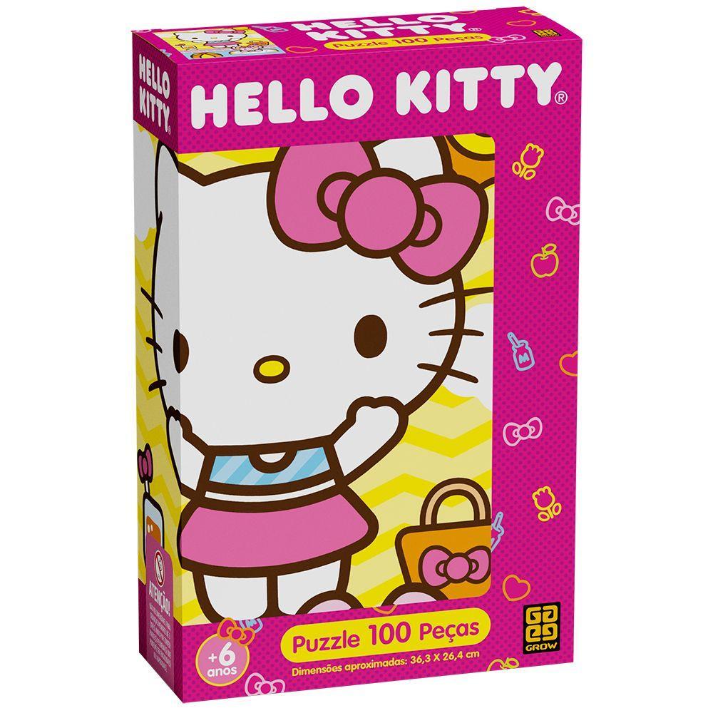 Puzzle Hello Kitty 100 peças - Grow - 1