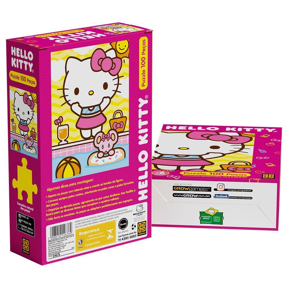 Puzzle Hello Kitty 100 peças - Grow - 3