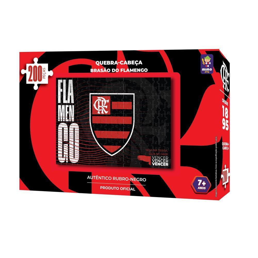Quebra-Cabeça Flamengo Brasão 200 Peças - Mimo - 1