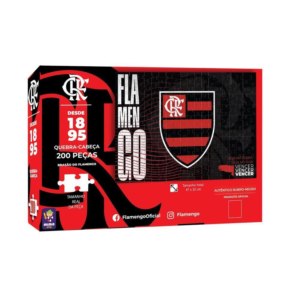 Quebra-Cabeça Flamengo Brasão 200 Peças - Mimo - 3