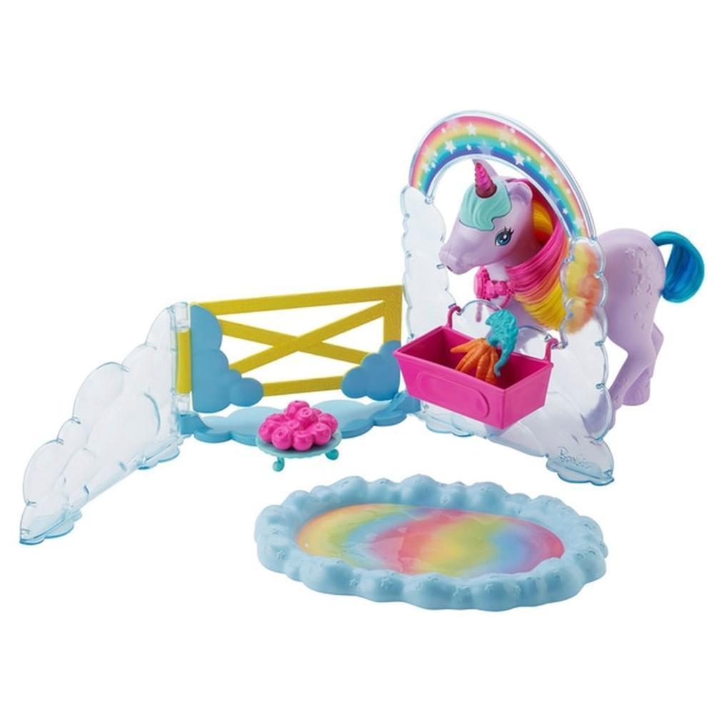 Barbie Dreamtopia Playset Arco Íris com Unicórnio - Mattel - 3
