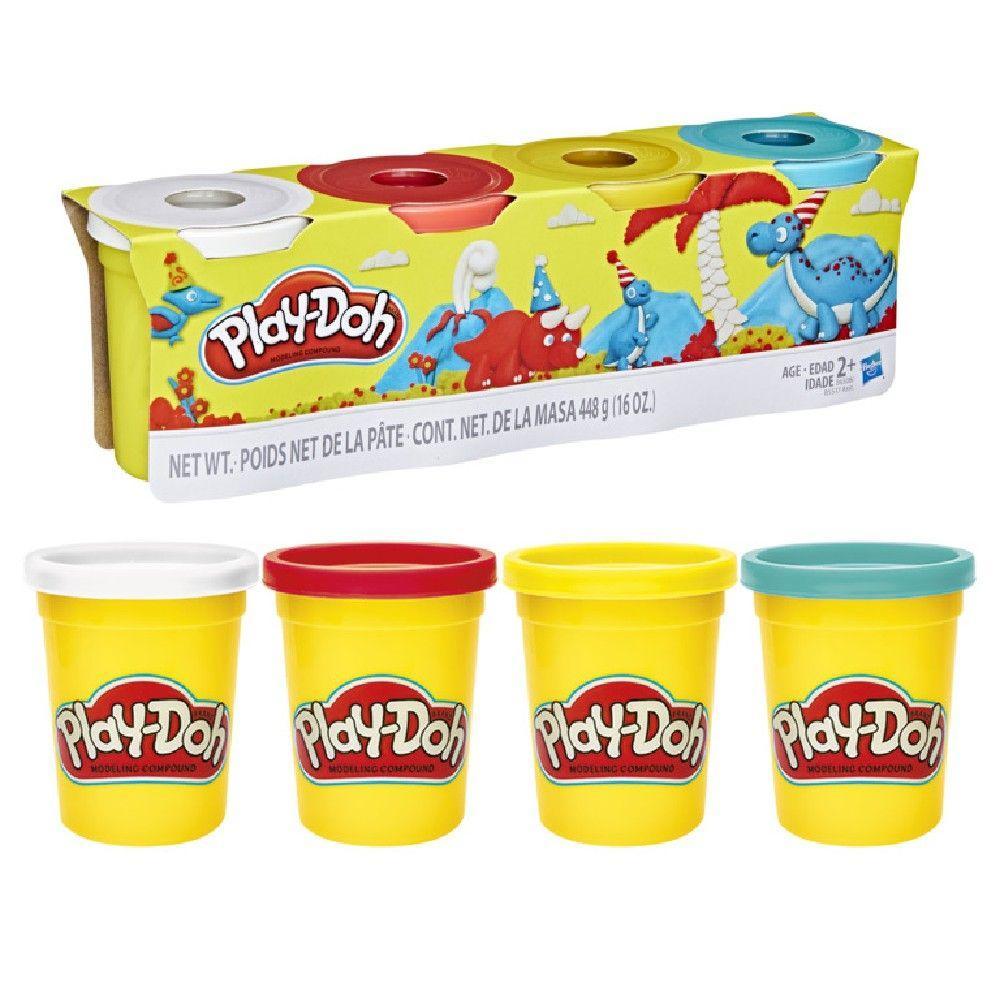 Massa Play-Doh com 4 Potes Dinossauros - Hasbro - 1