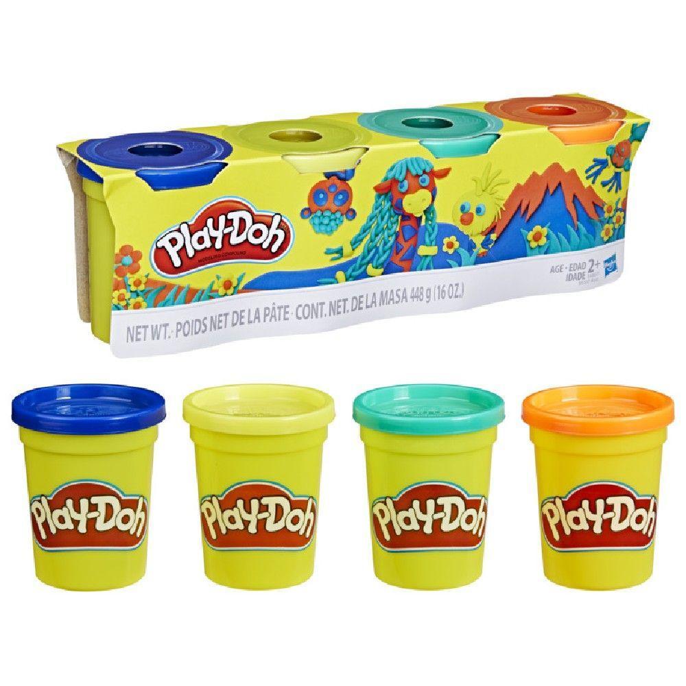Massa PlayDoh com 4 Potes Zoológico - Hasbro - 1