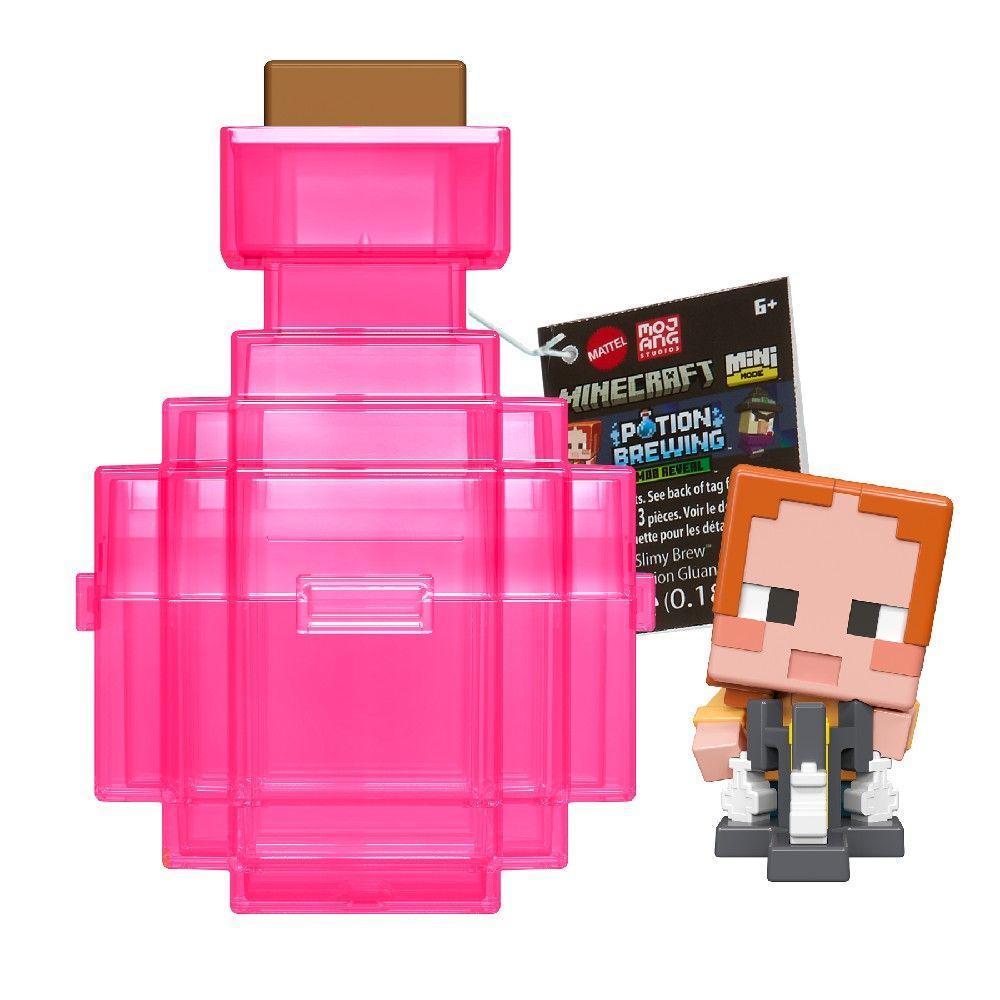 Minecraft Mini Mining Potion Brewing Rosa - Mattel - 1