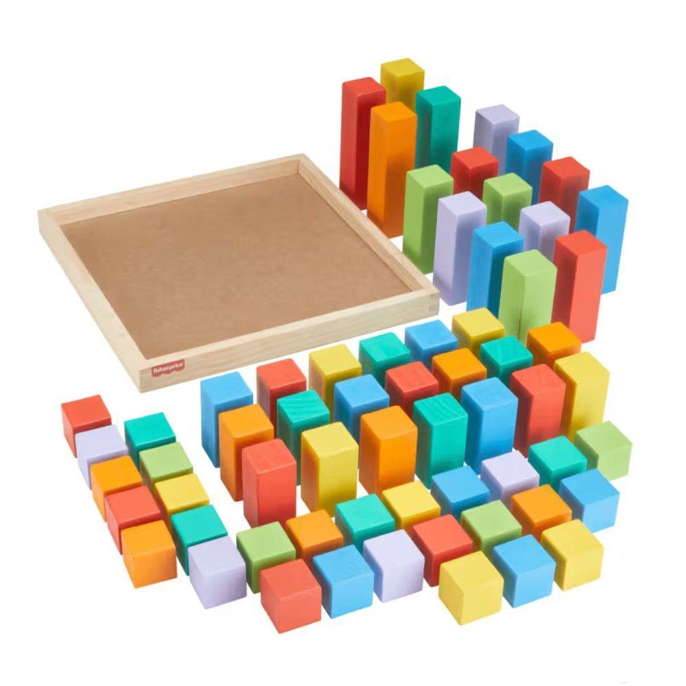 Fisher-Price Pirâmide de Blocos de Madeira - Mattel - 2