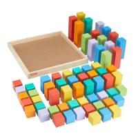 Fisher-Price Pirâmide de Blocos de Madeira - Mattel - 2