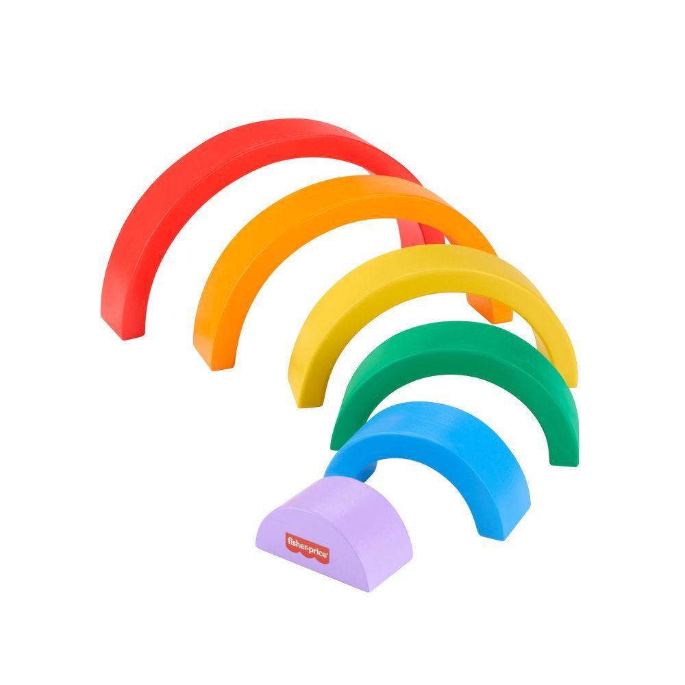 Fisher-Price Arco-Íris de Madeira Empilhável - Mattel - 2