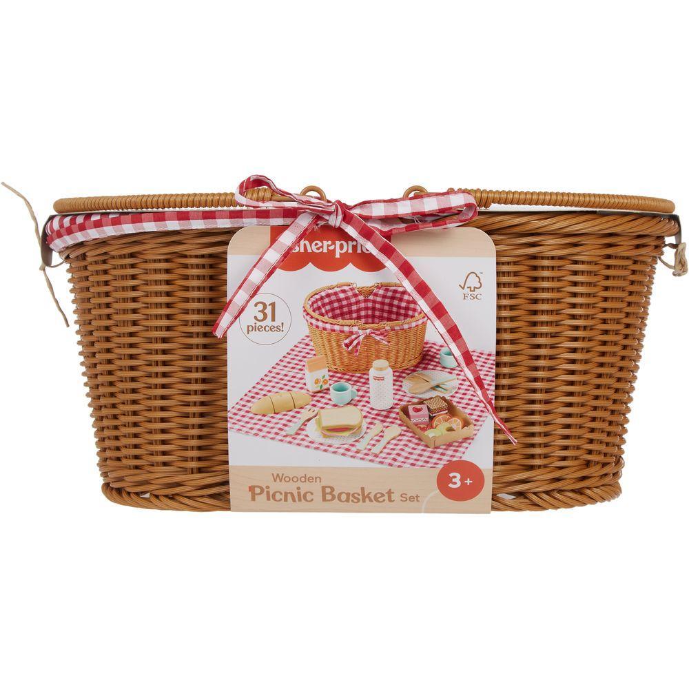 Fisher-Price Cesta de Piquenique de Madeira - Mattel - 5