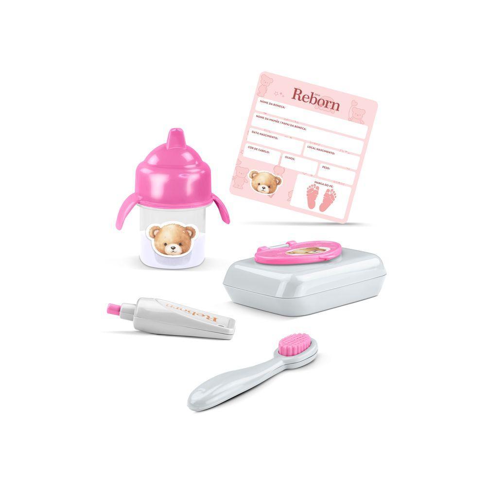 Boneca Reborn Rotina do Dia Branca - Roma - 2