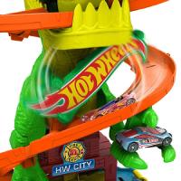 Hot Wheels City Pista T-Rex X Quartel de Bombeiros - Mattel - 3