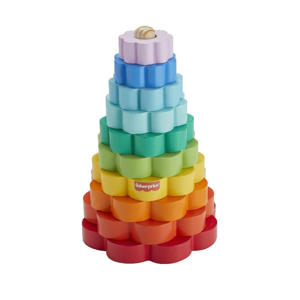 Fisher-Price Anéis Empilháveis de Madeira - Mattel - 1