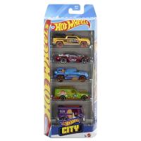 Hot Wheels Pacote 5 Veículos City - Mattel - 1