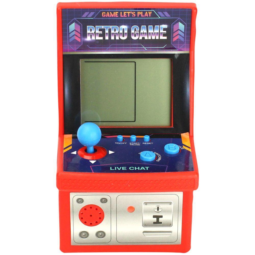 Jogo Mini Fliperama Retrô Portátil Vermelho - BBR Toys - 1