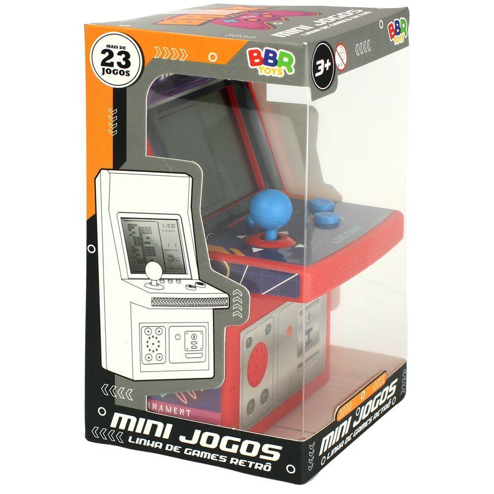 Jogo Mini Fliperama Retrô Portátil Vermelho - BBR Toys - 4