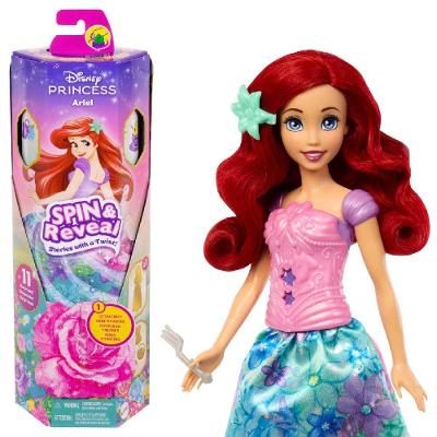 Disney Princesa Ariel Spin and Reveal Flores - Mattel