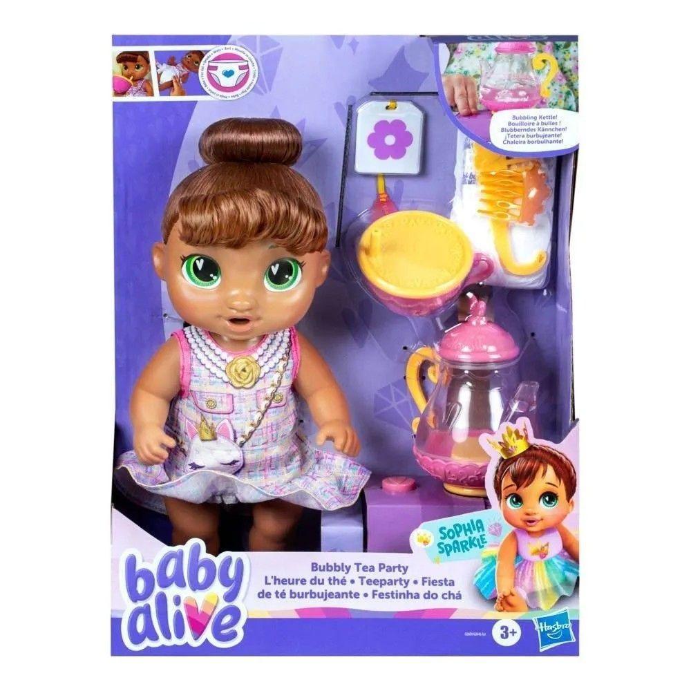 Baby Alive Festinha do Chá Sophia Sparkle Morena - Hasbro - 2